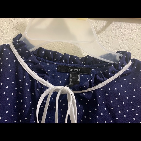 Blue Dot Forever 21 Blouse - Picture 5 of 6